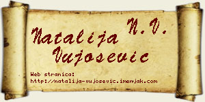 Natalija Vujošević vizit kartica